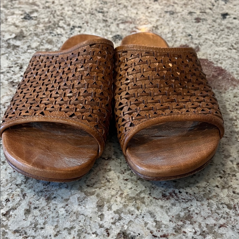 BED|STU Brown Woven Sandals